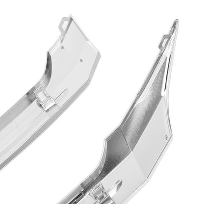 Solid Spare 2PCS Front Upper & Center Grille Trim Grill Chrome Set For 2011-2014 Ford Edge