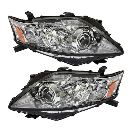 Solid Spare Front Headlights Headlamps For 10-12 Lexus RX350 Left+Right Side w/AFS HID/Xenon