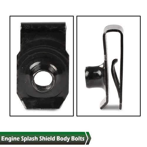 Solid Spare Engine Splash Shield Body Bolts Screws Fender Bumper Clip Rivets kit