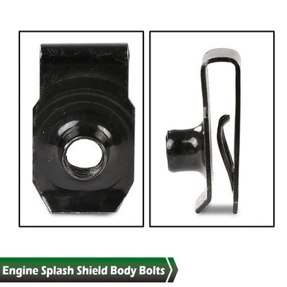Solid Spare Engine Splash Shield Body Bolts Screws Fender Bumper Clip Rivets kit