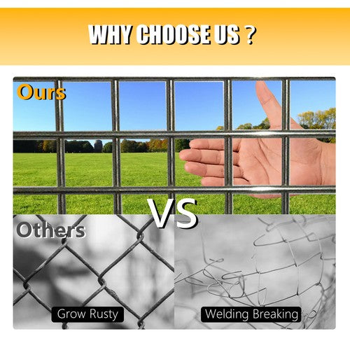 Solid Spare Welded Wire Fence Vinyl Coated Chicken Rabbit Mesh 1"x1" 16 Gauge 24"x50'