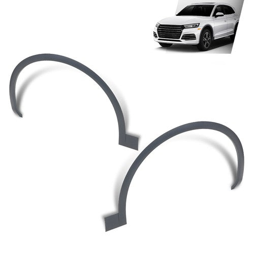 Solid Spare Front Left+Right Fender Flare Wheel Well Arch Molding Fit For 18-20 Audi Q5 Base