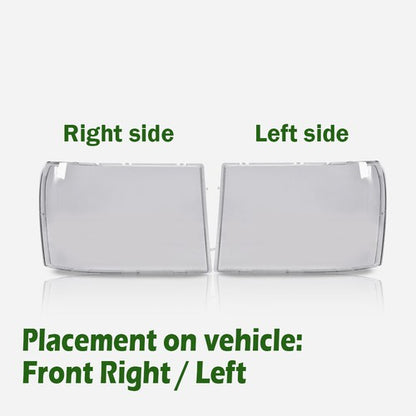 Solid Spare Fit For 2007-2013 GMC Sierra 1500 2500HD 3500HD Headlight Replacement Lens