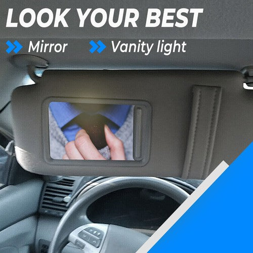 Solid Spare For Toyota Camry 2007-2011 Gray Car Sun Visor Pair Left & Right Side W/ Sunroof