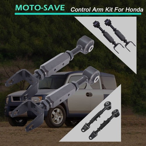 Solid Spare Rear Upper Adjustable Control Arm LH+RH For Honda Element CR-V 2.4L I4 2002-2011