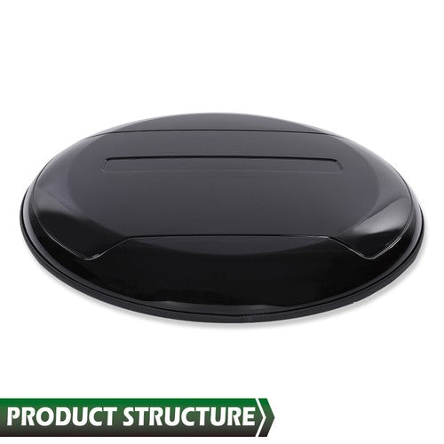 Solid Spare Fit For 20-23 Land Rover Defender Spare Tyre Tire Cover Wheel Cover Black