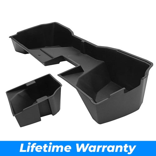 Solid Spare Underseat Storage Box For 14-19 Silverado Sierra 1500 2500HD Extended Double Cab