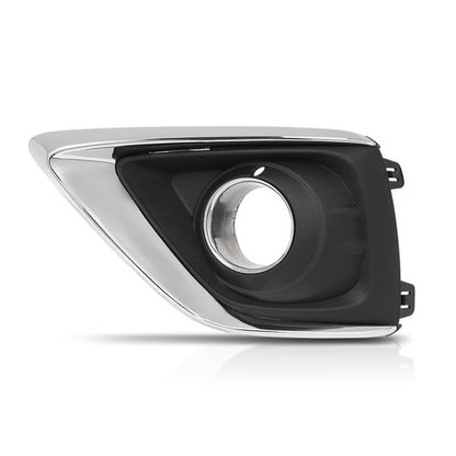 Solid Spare Fit For 2019-2020 Buick Envision Fog Light Bezel Lamp Cover w/ Chrome Trim Left