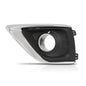 Solid Spare Fit For 2019-2020 Buick Envision Fog Light Bezel Lamp Cover w/ Chrome Trim Left