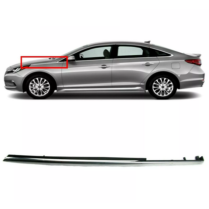 For 2015 2016 2017 Hyundai Sonata Front Fender Chrome Garnish Molding Trim Left