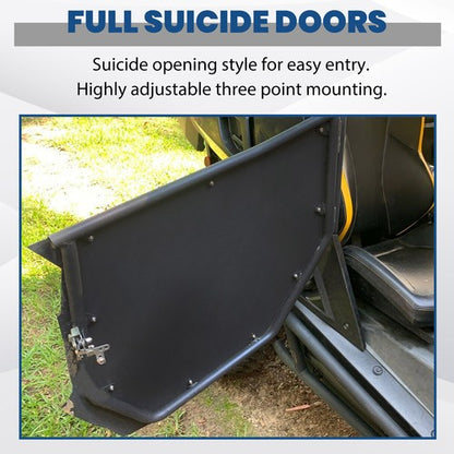 Solid Spare UTV Doors Pair For 11-18 CAN-AM Maverick / 11-16 Commander 800 1000