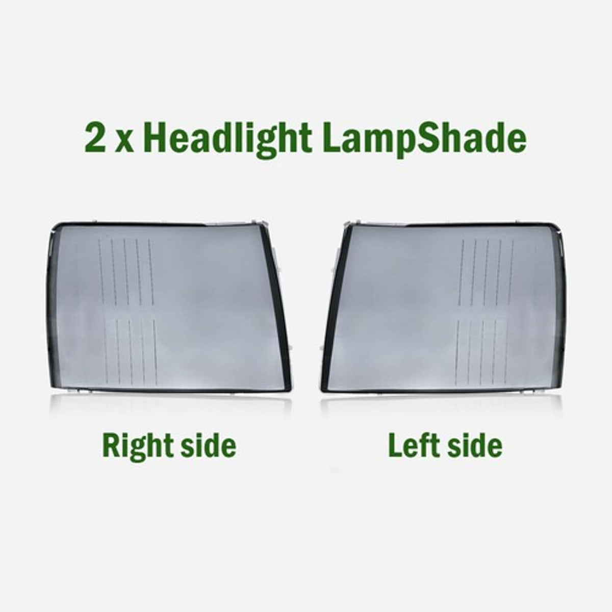 Solid Spare Smoke Lens Headlight Lens Cover Fit For 2007-2014 Chevy Silverado 1500/2500/3500