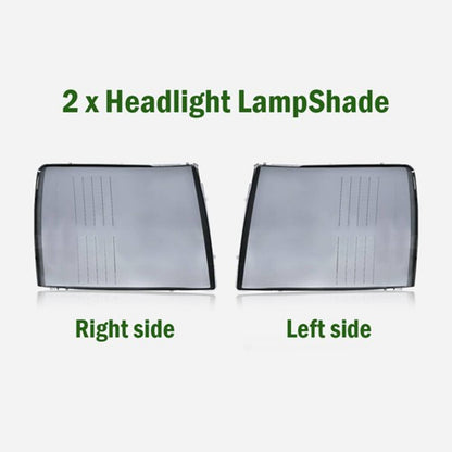 Solid Spare Smoke Lens Headlight Lens Cover Fit For 2007-2014 Chevy Silverado 1500/2500/3500