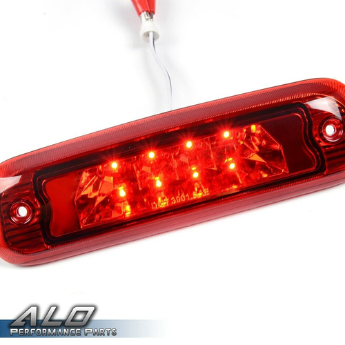 Solid Spare Fit For 97-01 Jeep Cherokee LED 3rd Third Brake Tail Light Cargo Lamp Red