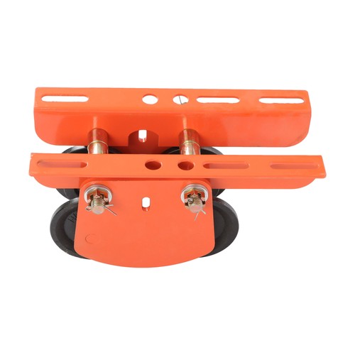 Solid Spare 2200lbs/1 Ton I-Beam Manual Trolley Double Wheels 2.68"-4.33" Adjustable
