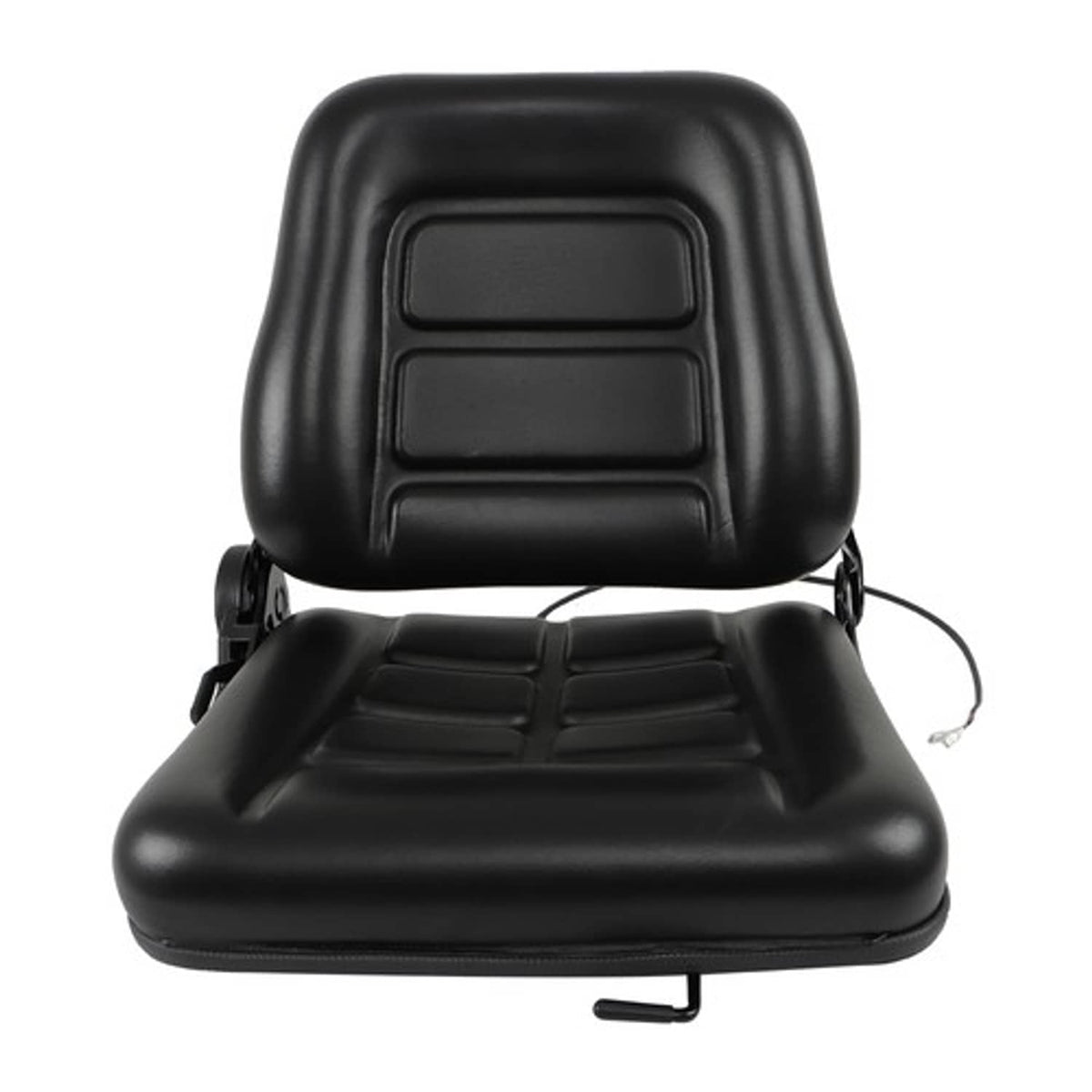 Solid Spare PVC Universal Fold Down Forklift Seat with Adjustable Angle Back Tractor