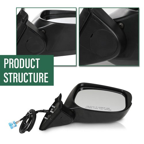 Solid Spare Manual Folding Power Mirror Driver & Passenger Side Fit For 2009-2014 Honda Fit