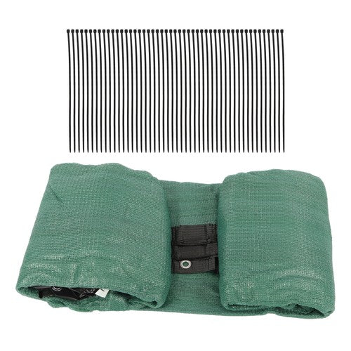 Solid Spare dark green 6FTx50FT garden privacy fence heavy duty barrier net with zip ties