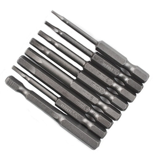Solid Spare 8pcs Hex Head Allen Bit Set Quick Change Connect Impact Driver Drill Metric