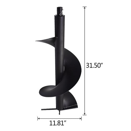 Solid Spare 12Inch Earth Auger Drill Bit For Gas Powered Post Fence Hole Digger & 3/4" Shaft