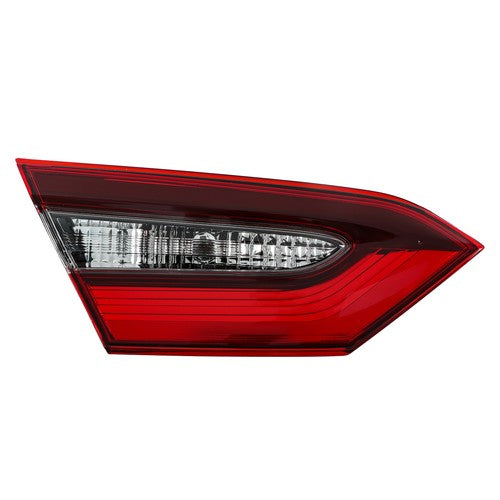 Solid Spare Driver/Left For Toyota Camry 2021-2023 Halogen Type Tail Light Clear & Red Inner