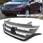 Front Bumper Upper Grille Grill w/Chrome Trim Fit 2012 2013 2014 Honda CRV CR-V
