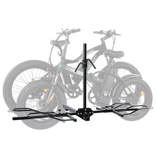 Solid Spare Foldable 2 Bike Rack Floor Stand Parking Hitch Mount Fat Tire Electric Bicycle
