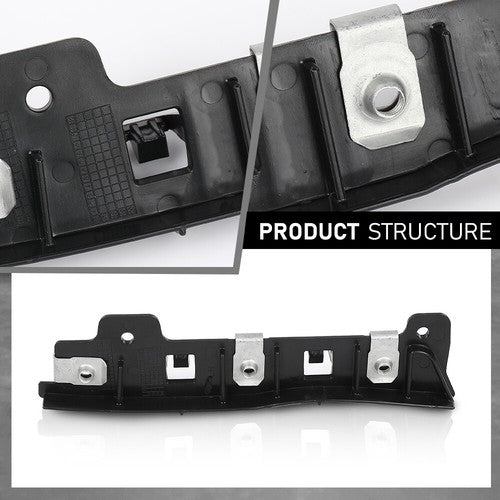 Solid Spare Fit For 2017-2019 Ford Escape Front Bumper Retainer Bracket Left+Right Side