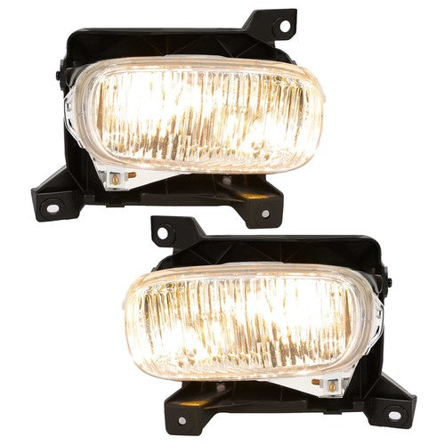 Solid Spare Front Fog Driving Lights Clear Lens w/ Bulbs For Toyota Tundra 2000-2006 LH＆RH