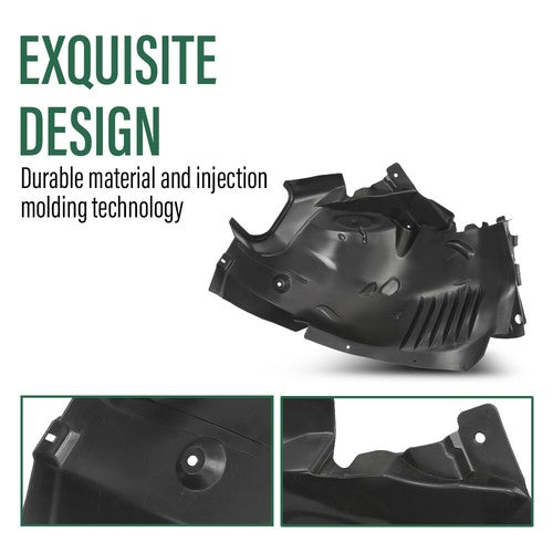 Solid Spare Fit For 2012-2014 Mercedes-Benz C250 C300 C350 Front Left Side Fender Liner