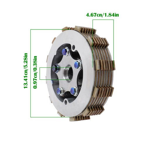 Solid Spare Clutch kit Center Inner Hub & Outer Pressure Plate for Yamaha Warrior 350