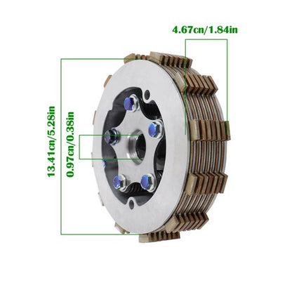 Solid Spare Clutch kit Center Inner Hub & Outer Pressure Plate for Yamaha Warrior 350
