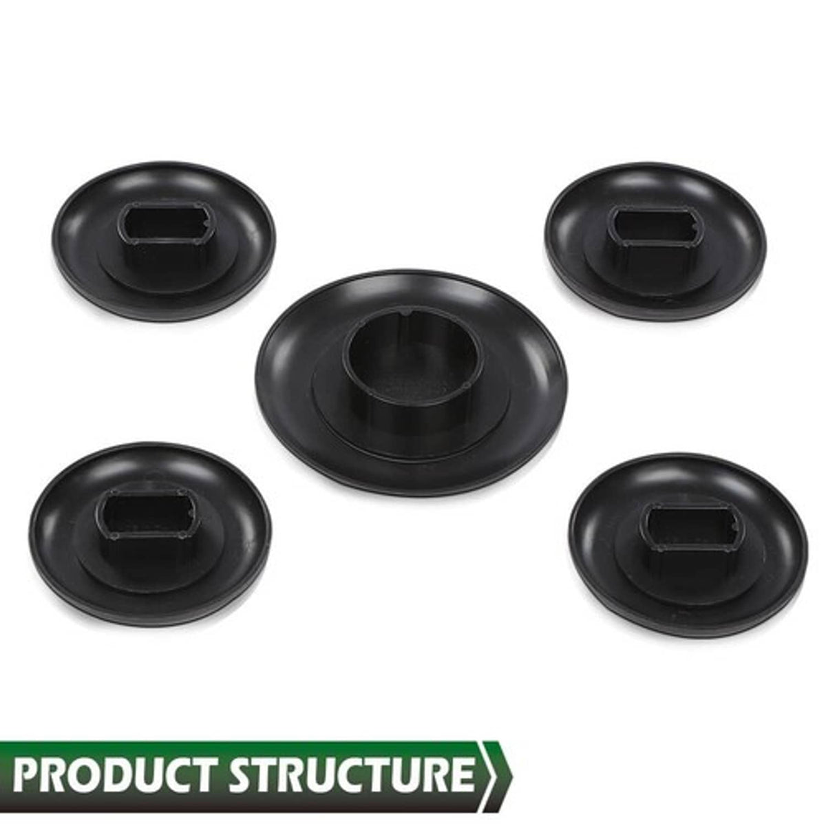 Solid Spare Fit For 11-23 Super Duty Ford 5th Wheel Hitch Puck Cover Plug Trim Ring Kit New