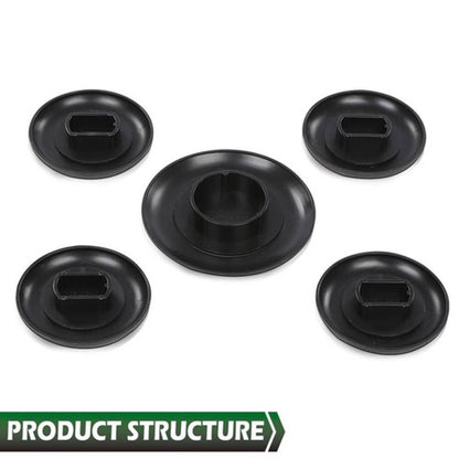 Solid Spare Fit For 11-23 Super Duty Ford 5th Wheel Hitch Puck Cover Plug Trim Ring Kit New