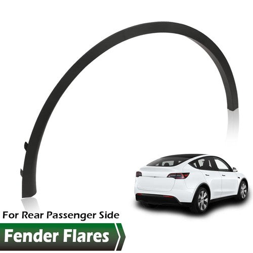 Solid Spare Fit For 2020-2022 Tesla Model Y Rear Right Side Wheel Fender Flare Arch Molding
