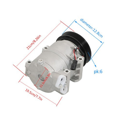 Solid Spare CO11200C A/C AC Compressor w/Clutch Fit For Nissan Rogue 2008 2009-12 2013 2.5L
