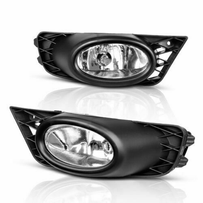 For 2009-2011 Honda Civic 4-Door Sedan Bumper Fog Lights Driving Lamps w/Switch