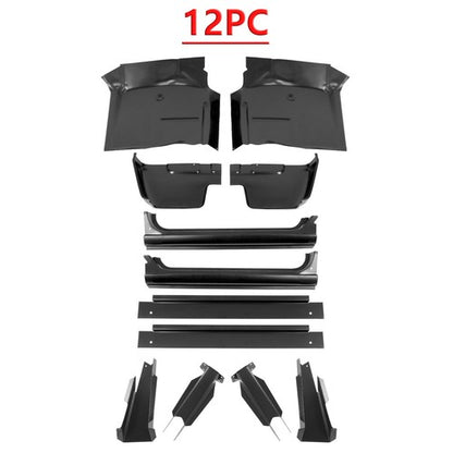 Solid Spare FOR 67-72 Chevy C10 GMC Truck Cab Corner Rocker Panel Cab Mount Floor Pan 12-PCS