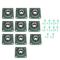 Solid Spare 10PC UCF208-24 Pillow Block Flange Bearing 1-1/2" Bore 4 Bolt Solid Base