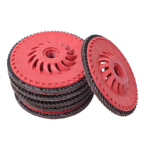 Solid Spare 10 PCS Type 29 Ceramic Grain Flap Sanding Discs 4-1/2" x 7/8" 80 Grits