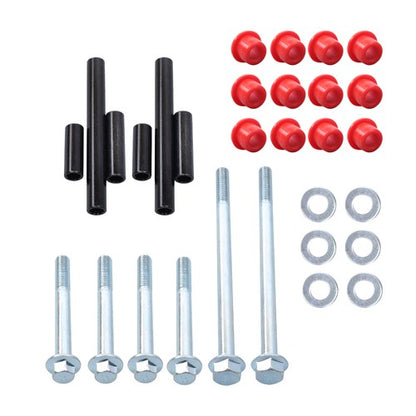 Solid Spare For Club Car Precedent Golf Cart 2004-Up Red Front Bushing Kit with Screws USA