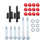 Solid Spare For Club Car Precedent Golf Cart 2004-Up Red Front Bushing Kit with Screws USA