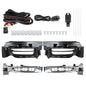 Solid Spare LED Fog Lamps Assembly w/ Switch+Wiring+Cover For Dodge Charger 15-17 LH+RH