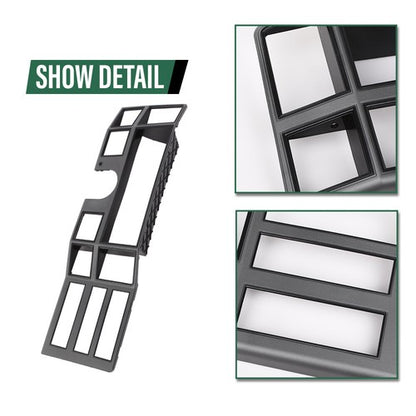 Solid Spare Fit For 84-1996 Jeep Cherokee XJ Comanche Dash Radio Bezel Instrument Trim Gray
