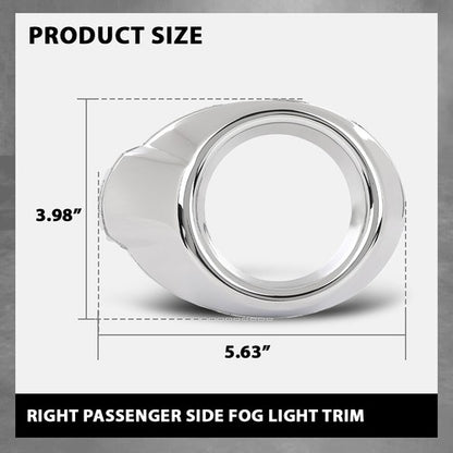 Solid Spare Front Bumper Fog Light Bezel Lamp Trim Right Side Fit For 2012-2014 Ford Focus