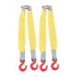 Solid Spare 2 Pack 3.3 FT Lifting Slings Straps - 4410 LBS Yellow Two Leg Rigging Straps