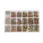 Solid Spare M4 M6 M5 1600PCS Grade 8.8 Bolts and Nuts Flat & Lock Washers Assortment Kit