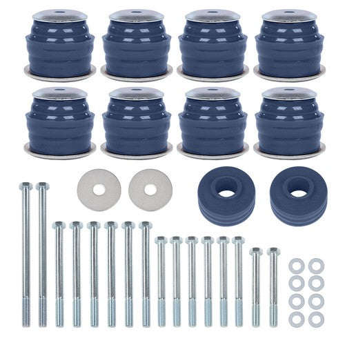 Solid Spare Fit For 08-16 Ford F-250 F-350 Super Duty Blue Body Cab Mount Kit KF04060BK