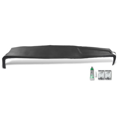 Solid Spare Fit For 02-05 Dodge Ram 1500 2500 3500 TPE Dash Cover Dash Board Overlay Black