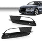 Solid Spare Front Bumper Fog Light Cover Left+Right Side Fit For 2012-2016 Audi A5 Quattro